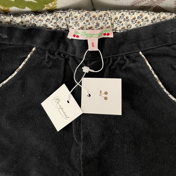 Bonpoint girl pants in velvet ribbed cotton Yr 6-brand new - Picture 3 of 9